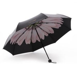 Sunflower Design Custom Automation Foldable Sun Umbrella(D0101HRTKBG)