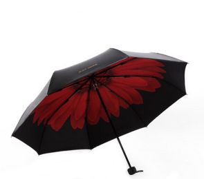 Sunflower Design Custom Automation Foldable Sun Umbrella(D0101HRTKBY)