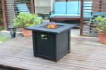 Upland 30' Slat Top Gas Fire Pit Table(D0102H589XW)