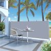 Retractable Side Awning 47.2" x118.1" Cream(D0102HEJJBY)