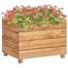 Raised Bed 19.7"x15.7"x15" Recycled Teak and Steel(D0102HHP9J8)