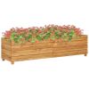 Raised Bed 59.1"x15.7"x15" Recycled Teak and Steel(D0102HHP9V2)