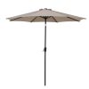 9 Ft Outdoor Patio Tilt Market Enhanced Aluminum Umbrella 8 Ribs, 7 Colors / Patterns Available(D0102HP6TCG)