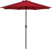 9 Ft Outdoor Patio Tilt Market Enhanced Aluminum Umbrella 8 Ribs, 7 Colors / Patterns Available(D0102HP6TVA)