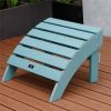 Outdoor Adirondack Patio Chair Footstool, Weather- Resistant, Fade-Resistant(D0102HPKKEV)