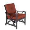 Haywood KD Aluminum X Back Stationary Spring Chairs 2PCS SET(D0102HPY73G)