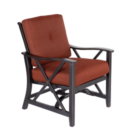 Haywood KD Aluminum X Back Stationary Spring Chairs 2PCS SET(D0102HPY73G)