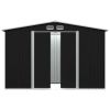 Garden Storage Shed Anthracite Steel 101.2"x80.7"x70.1"(D0102HEJ6BA)