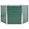 Garden Raised Bed Galvanized Steel 50.8"x50.8"x31.3" Green(D0102HEJ0ZW)
