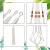 5 Packs Macrame Plant Hangers with 5 Hooks, Different Tiers, Handmade Cotton Rope Hanging Planters Boho Home Decor YJ(D0102HPIGNA)