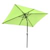 10x6.5ft Aluminum Patio Umbrella w/ 20 LEDs(D0102HPF1EU)