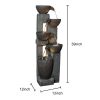 39inches Outdoor Water Fountains with LED Lights for Garden Decor(D0102HX6D9X)