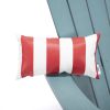 TALE Adirondack Chair Backyard Furniture Painted Seat Pillow Red(D0102HP3C47)