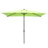10x6.5ft Aluminum Patio Umbrella w/ 20 LEDs(D0102HPF1EY)