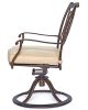 Patio Glider Chairs, Swivel Rocker, Garden Backyard Chairs Outdoor Patio Furniture 2 Pcs Set(D0102HEVNWU)