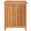 Garden Storage Box 35.4"x19.7"x22.8" Solid Teak Wood(D0102HHR5RP)