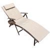 Outdoor Lightweight Folding Chaise Lounge Chair For Patio Lawn Beach Pool Side Sunbathing(D0102HPU0FY)