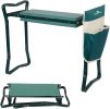 Bosonshop Garden Kneeler & Seat Folding Multi-Functional Steel Garden Stool with Tool Bag EVA Kneeling Pad(D0102HETB4V)