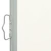 Patio Retractable Side Awning 39.4"x118.1" Cream(D0102HEJJEU)