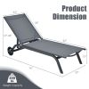 6-Position Adjustable Fabric Outdoor Patio Recliner Chair(D0102HP85V7)