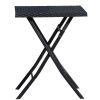 3-Piece Set Garden Table and Chair --Black XH(D0102HPT98U)