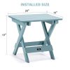 TALE Adirondack Portable Folding Side Table All-Weather and Fade-Resistant Plastic Wood Table (D0102HPYJYY)