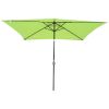 10x6.5ft Aluminum Patio Umbrella w/ 20 LEDs(D0102HPF1EY)