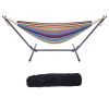 Hammock & Steel Frame Stand Swing Chair Home/Outdoor Backyard Garden Camp Sleep YJ(D0102HEVUI7)