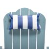 TALE Adirondack Chair Backyard Furniture Painted Seat Pillow Blue(D0102HP3CY7)