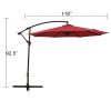 10FT Outdoor Table Market Patio Umbrella for Garden, Deck, Backyard and Pool(D0102HPKUWV)