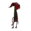 17 Inch Decorative Metal Dog Sculpture, Multicolor(D0102HXC5AV)