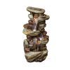 29.9inches Rock Water Fountain with LED Lights(D0102HX6DSP)