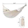 Garden Cotton Hammock with Tree Straps Portable Hammock with Travel Bag,Perfect for Camping Outdoor/Indoor Patio Backyard  YJ(D0102HEC86U)