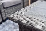 Direct Wicker Fire Pit Table With Chair Rattan Wicker Sofa Set out Door Furniture Garden Set(D0102HHGERA)