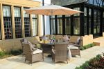 Direct Wicker Outdoor Patio Furniture 7PCS Cast Aluminum Dining Table and Chair(D0102HHGEA7)