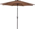 9 Ft Outdoor Patio Tilt Market Enhanced Aluminum Umbrella 8 Ribs, 7 Colors / Patterns Available(D0102HP6TC7)