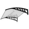 40"x40" Back Door Canopy Polycarbonate Window Door Awning Outdoor Patio Shelter(D0102HH0F0W)