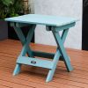TALE Adirondack Portable Folding Side Table All-Weather and Fade-Resistant Plastic Wood Table (D0102HPYJYY)